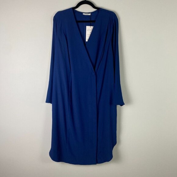 M.M. LaFleur The Gosia 2.0 Dress in Soft Wave Azurite Size 1X Missing Belt - Picture 1 of 13